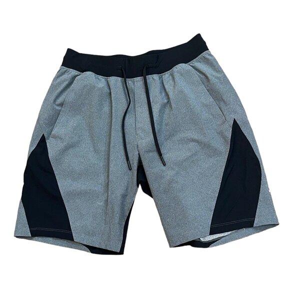 Lululemon Namaste At‎ The Beach Short Heathered Black LM7A10S Size Medium - Picture 1 of 6